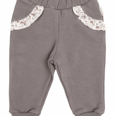 Mamatti Dojčenské tepláčky Louka - sivé, veľ. 74