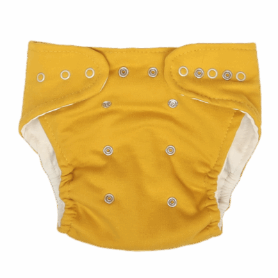 Mamatti Látková plienka EKO sada - nohavičky + 2 x plienka, Mýval, veľ. 5-14 kg horčicová