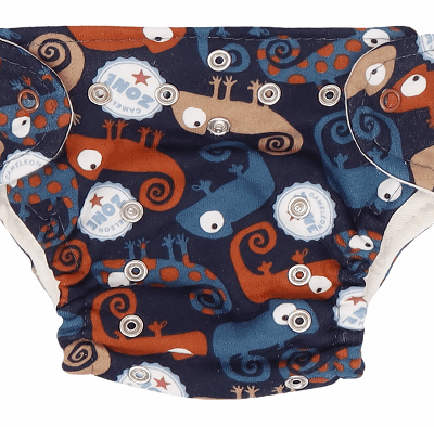 Mamatti Látková plienka EKO sada - nohavičky + 2 x plienka, veľ. 5-14 kg, Chameleon