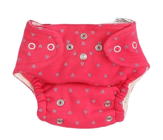 Mamatti Látková plienka EKO sada - nohavičky + 2 x plienka, veľ. 5 - 14 kg, Hearts