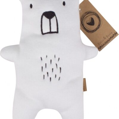 Maznáčik, dekoracia pre bábätká Z&Z Maxi Bear 46 cm, biely