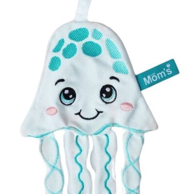 Medúza šuštiaca kontrastná hračka, zmyslová hračka