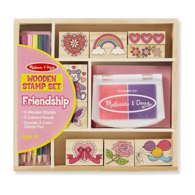 Melissa&Doug: Drevené pečiatky Priateľstvo