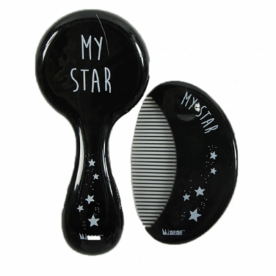 Minene: Hrebienok s kefou (čierny)