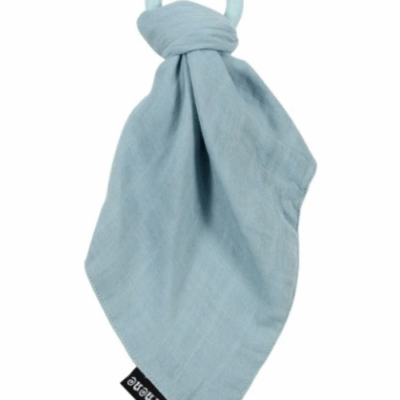 Minene: Silikónové hryzátko s príťulníčkom (modré)