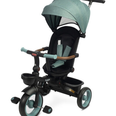 Multifunkčná detská trojkolka SABER - modrá, čierna