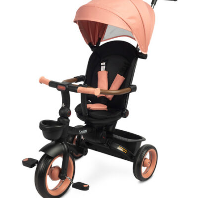 Multifunkčná detská trojkolka SABER - růžová, čierna