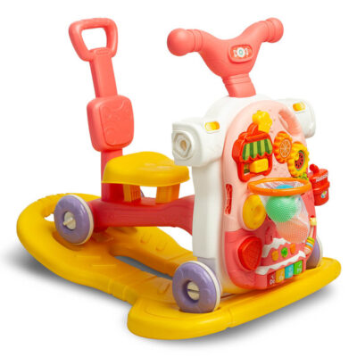 Multifunkčné chodítko 5v1 - ružové