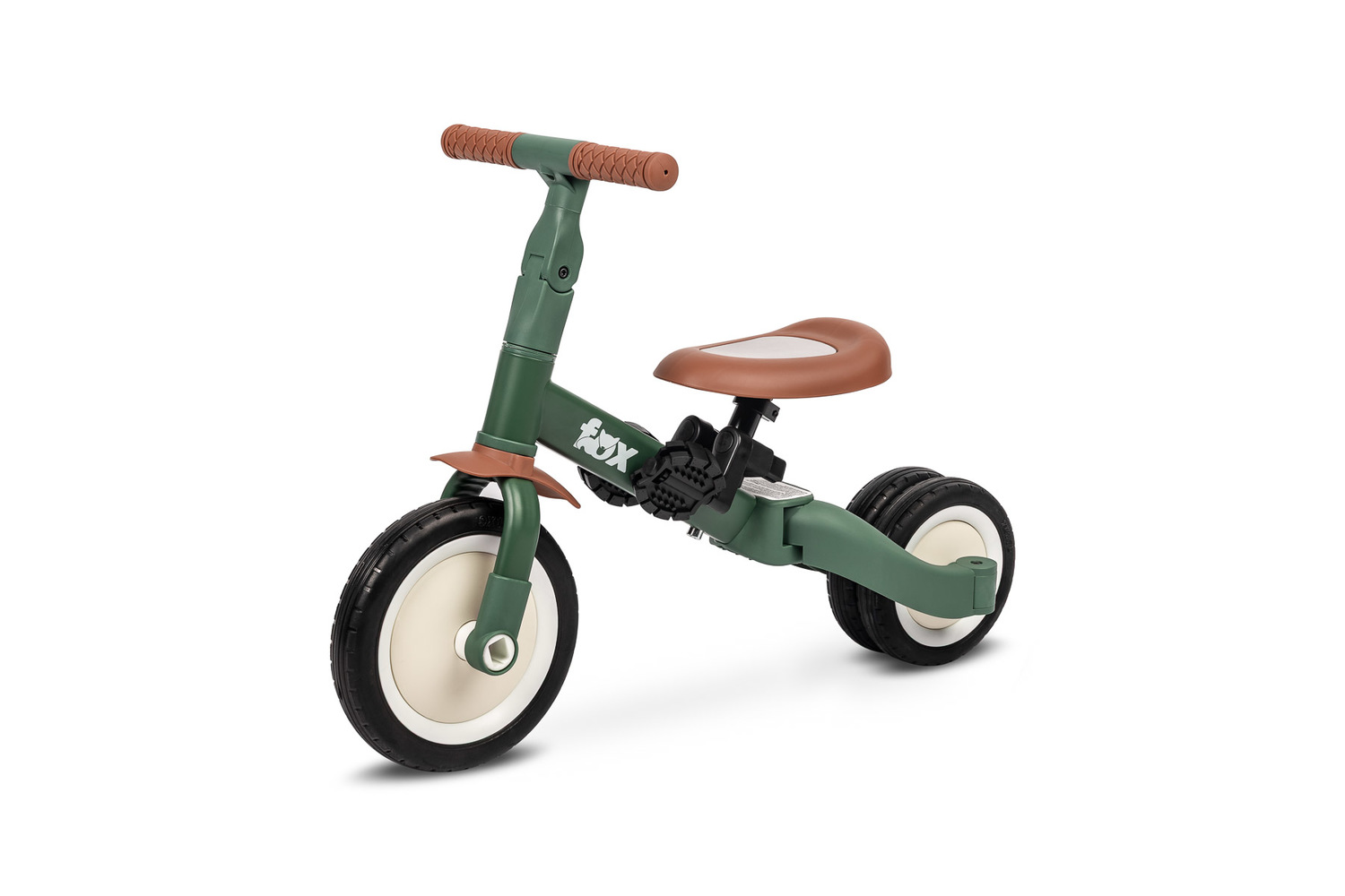 Multifunkčné detské odrážadlo a bicykel 4v1 Fox - zelené