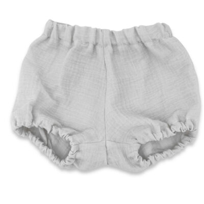 Mušelínové kraťasky NATURE - šedé, veľ. S, 0-12m