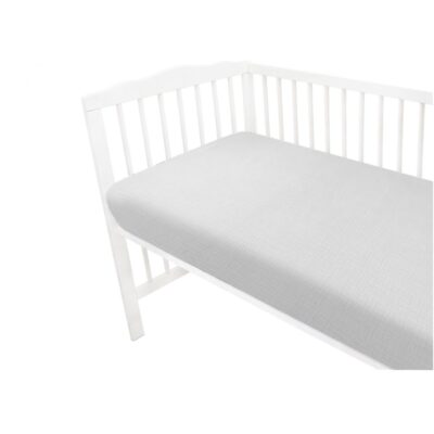 Mušelínové prestieradlo postieľky 60 x 120 NATURE double - šedé