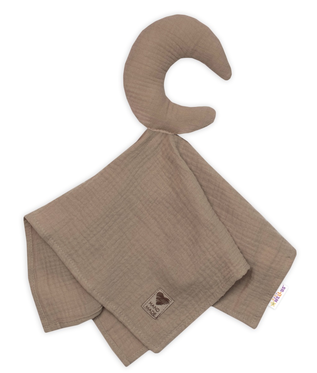 Mušelínový maznáčik Mesiačik (béžový)