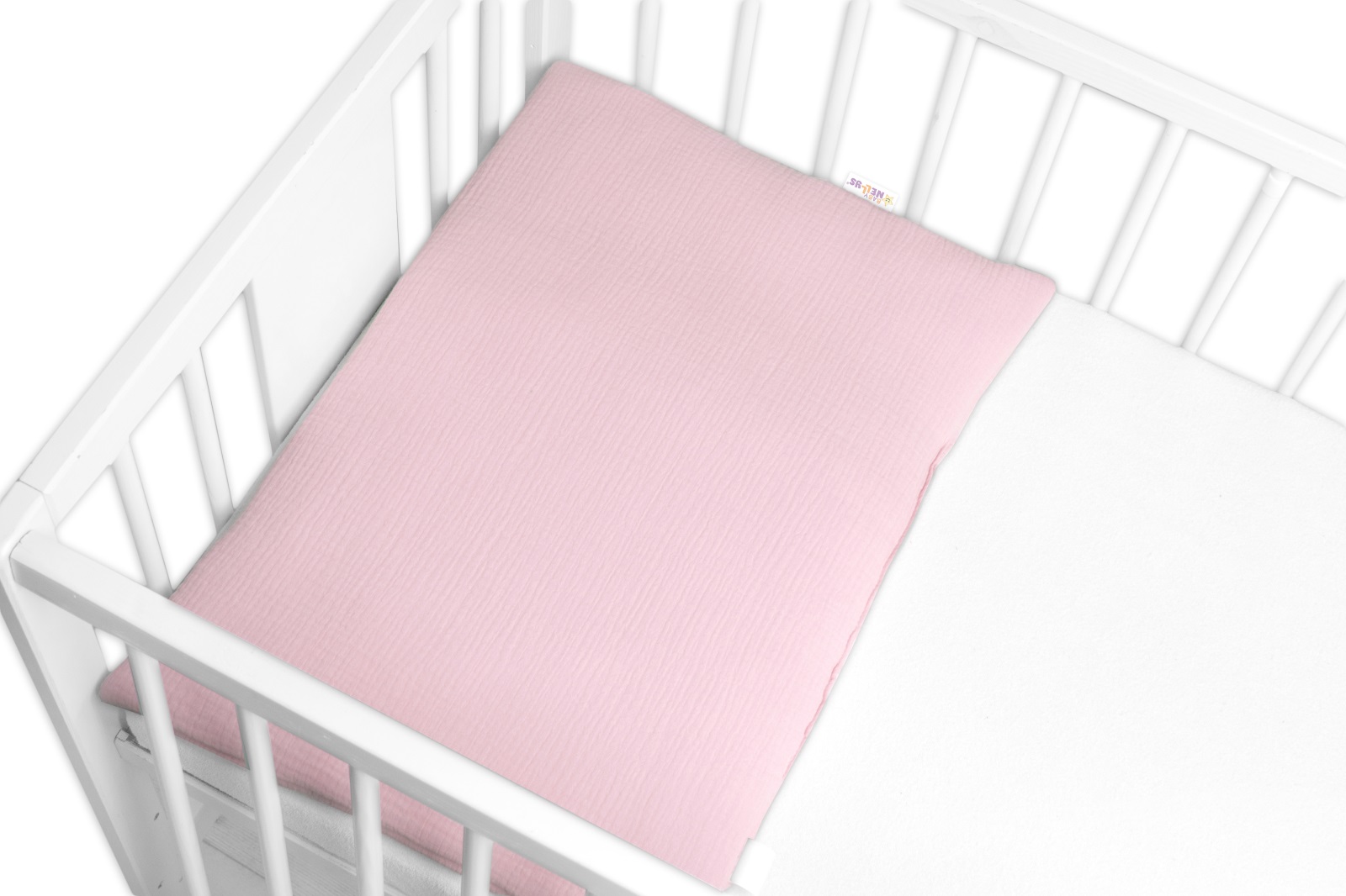 Mušelínový vankúšik s výplňou 40 x 60 cm, Baby Nellys, Maxi, ružový