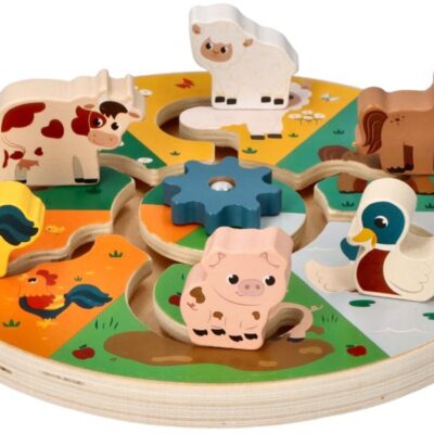 Náučná drevená presúvačka, Farma