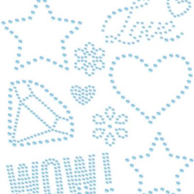 Nažehlovačka so zirkónmi a diamantmi Tulimi - WOW