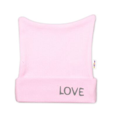 Novorodenecká čiapočka, Love -  ružová