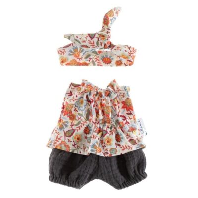 Oblečky pre bábiky, tunika a kraťasky, Olimi - viacfarebná