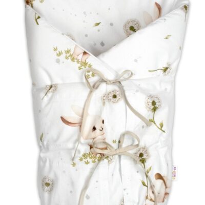 Obliečka, poťah bavlna na retro zavinovačku LALLY, Púpava - biela, béžová