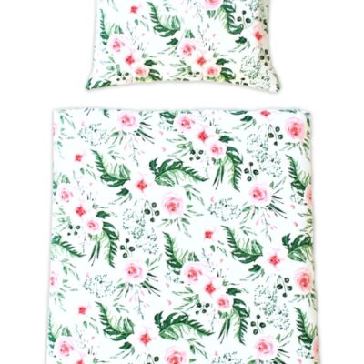 Obliečky do postieľky, 2D sada - Divoké ružičky, 135x100