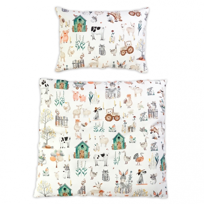 Obliečky do postieľky, 2D sada - Farma