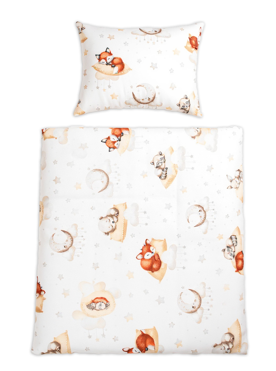 Obliečky do postieľky, 2D sada - Na obláčiku, 135x100