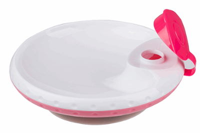 Ohrievací tanierik s prísavkou: Ružový