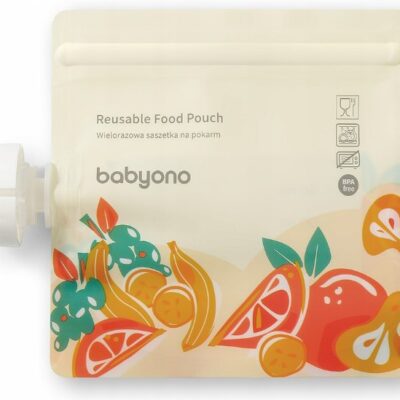 Opakovane použiteľné vrecká na uskladnenie potravy BabyOno, 150 ml - 5 ks