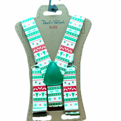 Paolo Udini: Detské traky (vianočné, zelené, 80/98)