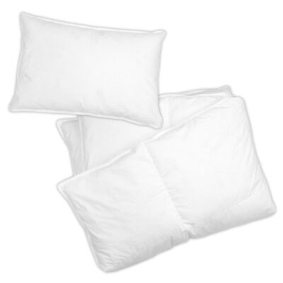 Perová perinka a vankúšik, 2D do postieľky, 135x100, 40x60 cm