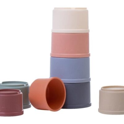 Plastové hrnčeky do vody, pastelové