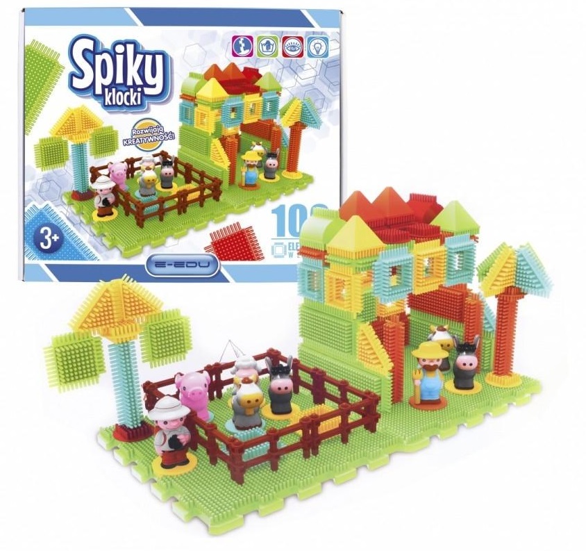 Plastové kocky Spiky Farma (100ks)