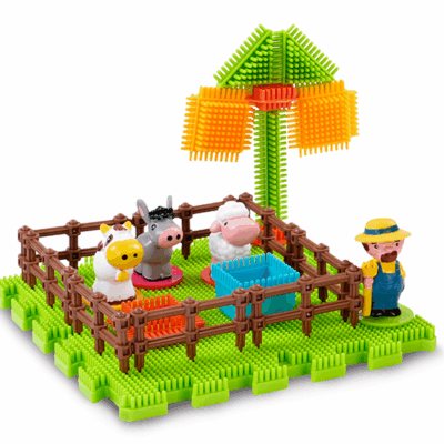 Plastové kocky Spiky Farma (22ks)