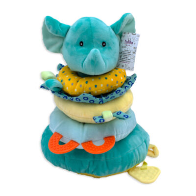 Plyšová pyramída Sloník (mätová)