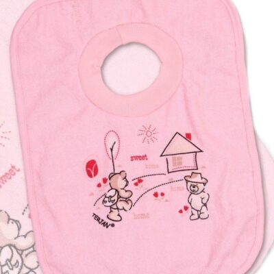 Ružový podbradník so sťahovacím lemom