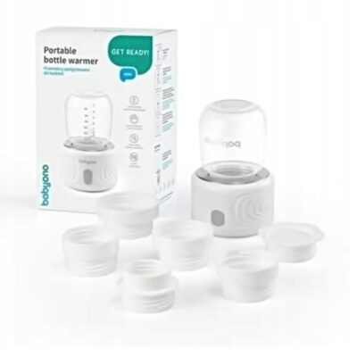 Prenosný ohrievač a sterilizátor fliaš s LED displejom, biely