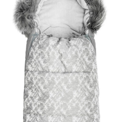 Prešívaný fusák s kožušinou SENSILLO OLAF - jasno sivý