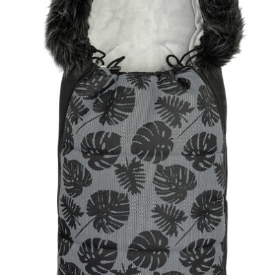 Prešívaný fusák s kožušinou SENSILLO OLAF MONSTERA - jasno sivý