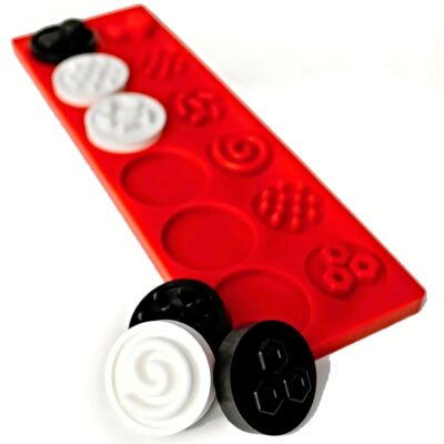 Puzzle senzorické kolieska XL, kontrastné