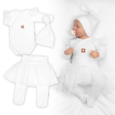 Rastúca súprava 3D Lux, Sweet Angel - biela, 62/68