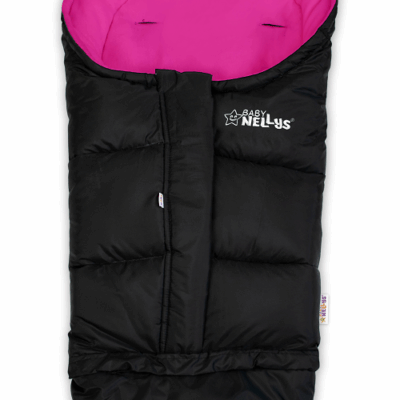 Baby Nellys: Rastúci fusak COMBI LUX (čierna/tm. ružová)