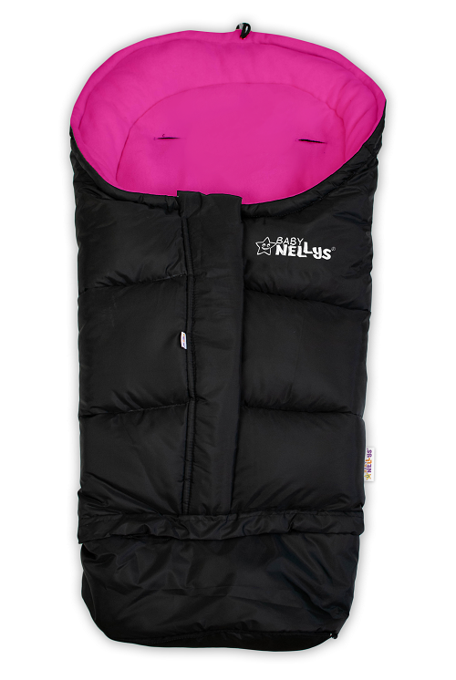 Baby Nellys: Rastúci fusak COMBI LUX (čierna/tm. ružová)