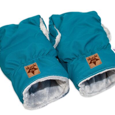 Baby Nellys: Rukávnik DUO ku kočíku (petrolejový)