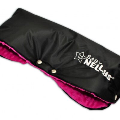 Rukávnik Minky (amarantová/čierny)