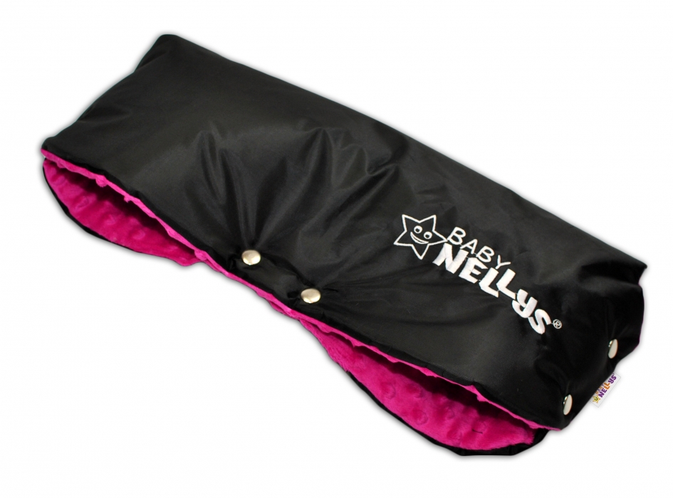 Rukávnik Minky (amarantová/čierny)