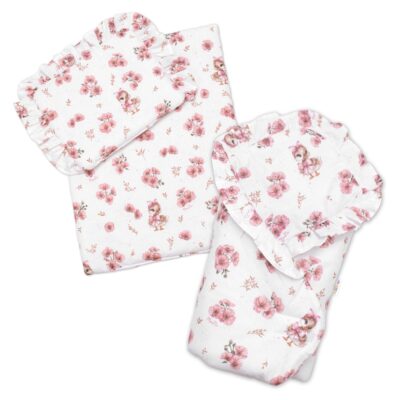 Sada pre bábiku 3D, zavinovovačka, perinka a vankúšik, Kačička, pudrovo ružová