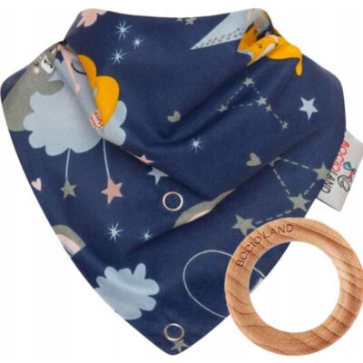 Šatka s hryzátkom Líška (granát)