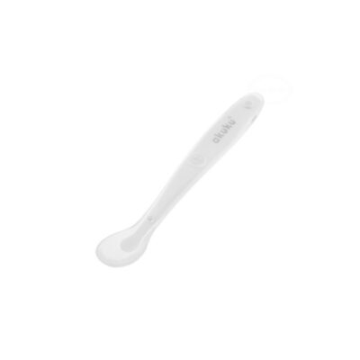 Akuku: Silikónová lyžička mäkká (biela)