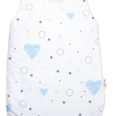 Spací vak bavlna, I love Boy Baby Nellys, modrá/biela