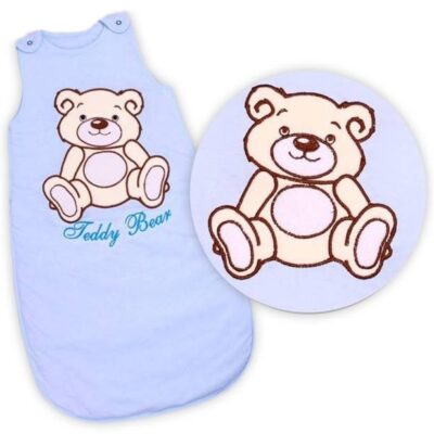 Baby Nellys: Spací vak Medvedík Teddy (sv. modrý, 2)