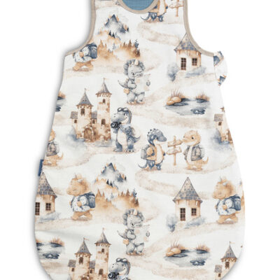 Spací vak mušelín, bavlna, Dráčik, 70x45cm, S - jeans